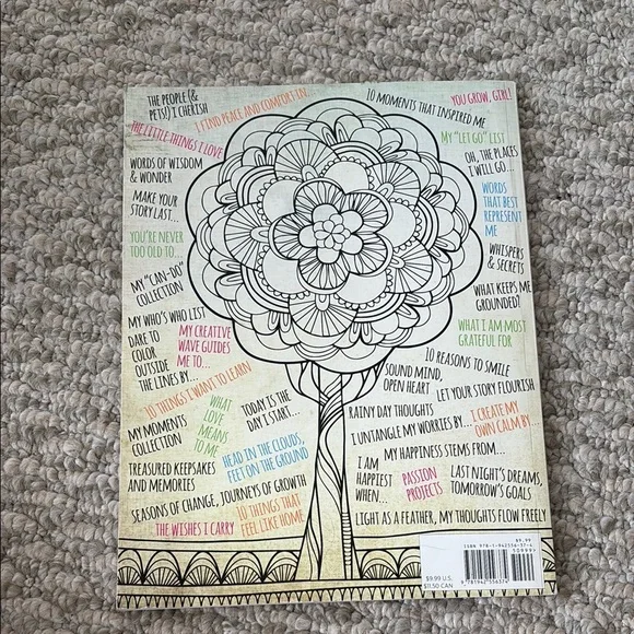 🌸 3/$15 Adult Coloring Journal for relaxing and anxiety - Picture 4 of 4